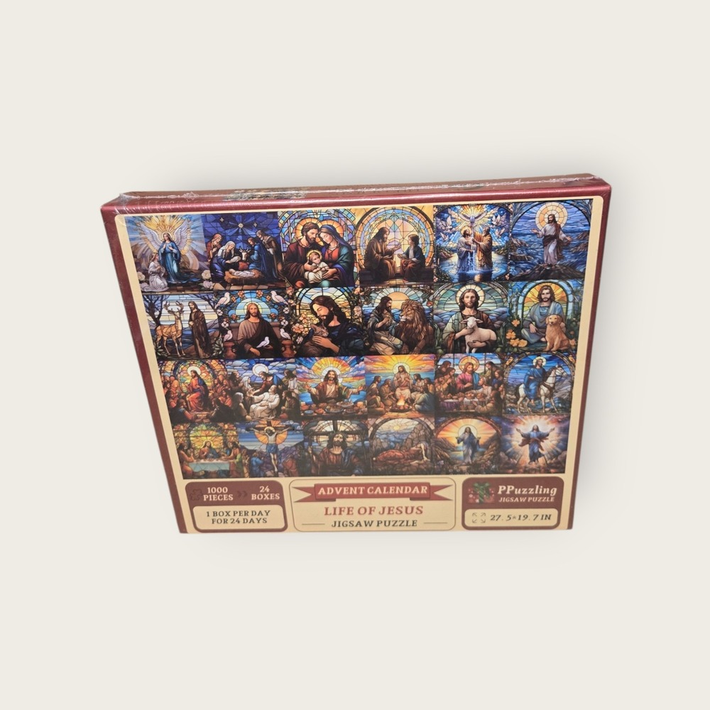 Life of Jesus Christmas Advent Calendar, 24 boxes 1 per day, 1000 pcs Sealed